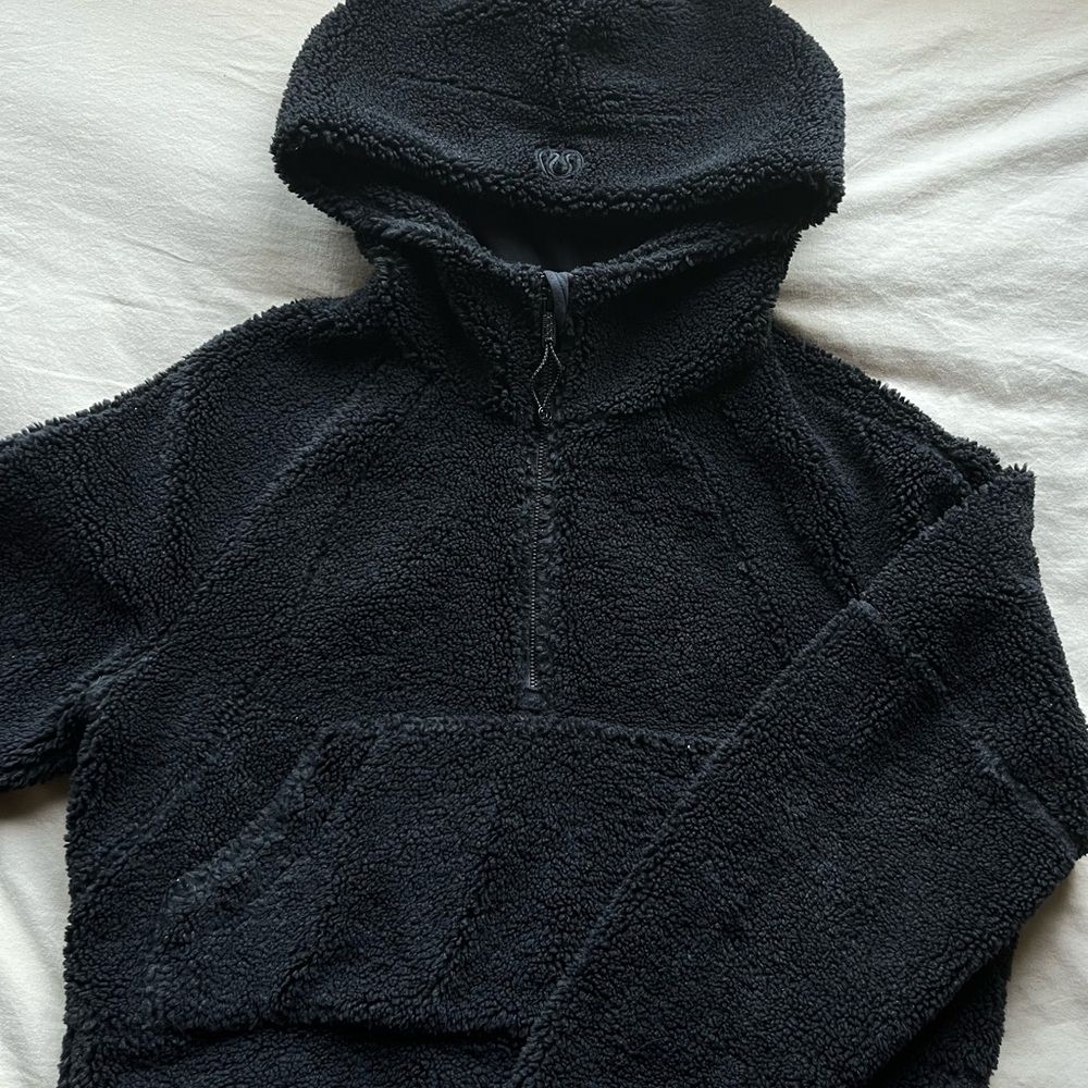 Lululemon fleece scuba cropped half zip